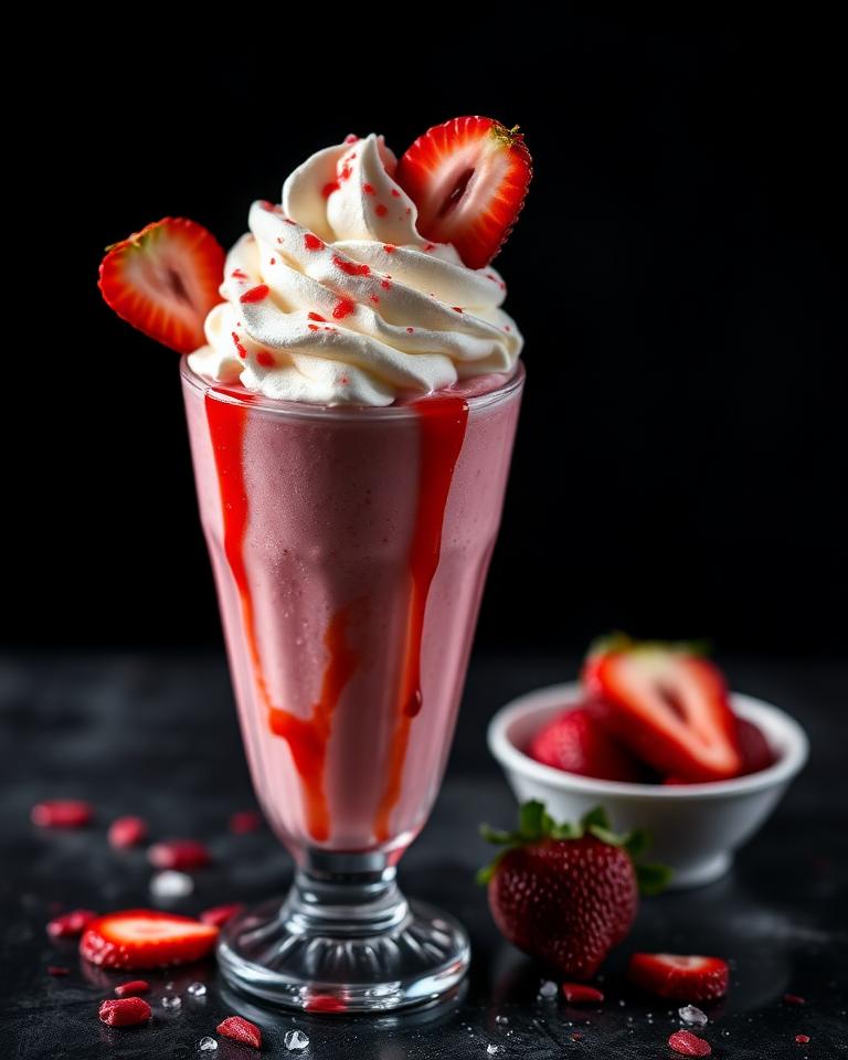 Milkshake Cremoso de Morango